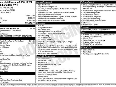 New 2024 Chevrolet Silverado 2500 W/T w/ WT Convenience Package image 34