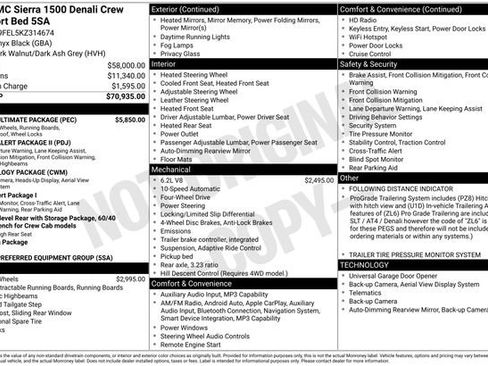 Used 2019 GMC Sierra 1500 Denali w/ Denali Ultimate Package image 18