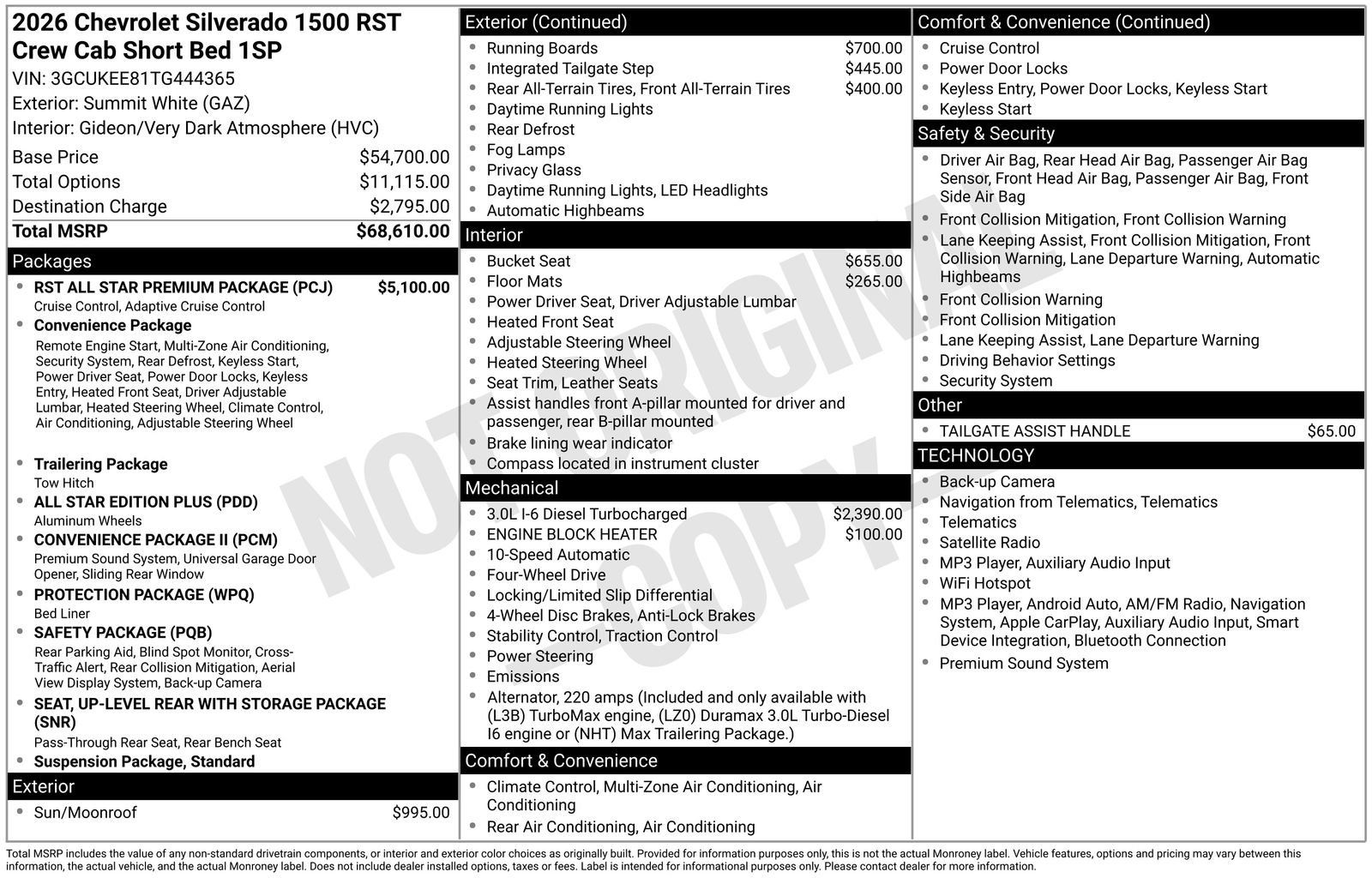 New 2026 Chevrolet Silverado 1500 RST w/ RST All Star Premium Package AWD/4WD image 5