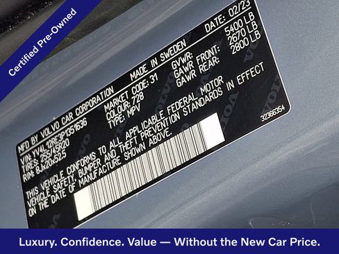 Certified 2023 Volvo XC60 B5 Plus w/ Protection Package Premier AWD/4WD image 28