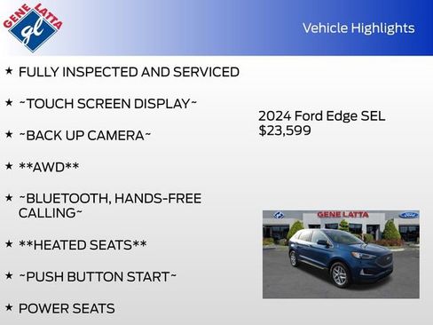 Certified 2024 Ford Edge SEL image 34