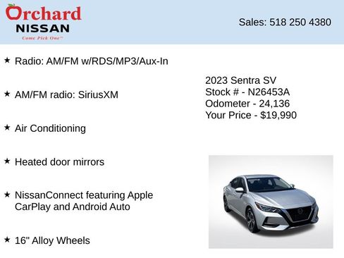 Used 2023 Nissan Sentra SV FWD image 7