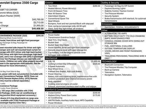 New 2025 Chevrolet Express 2500 Extended w/ Driver Convenience Package image 6