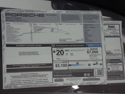 New 2026 Porsche 911 Targa 4S image 25