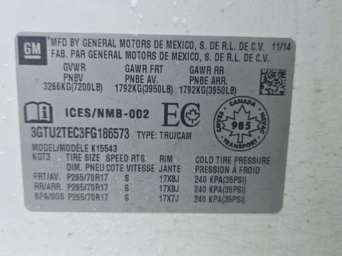 Used 2015 GMC Sierra 1500 4x4 Crew Cab image 11