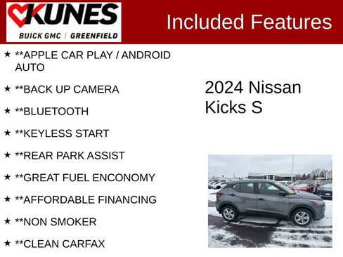 Used 2024 Nissan Kicks S image 2