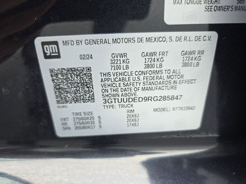 Certified 2024 GMC Sierra 1500 SLT w/ SLT Premium Plus Package image 34