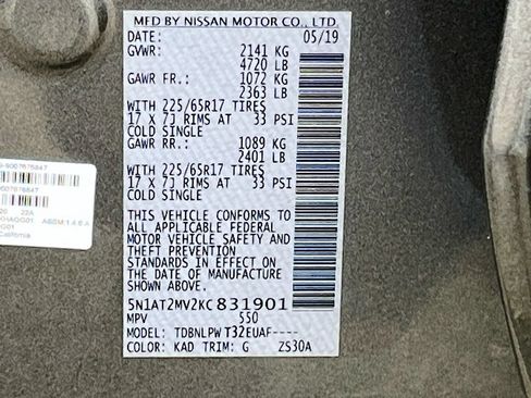 Used 2019 Nissan Rogue S w/ Special Edition Package AWD/4WD image 30