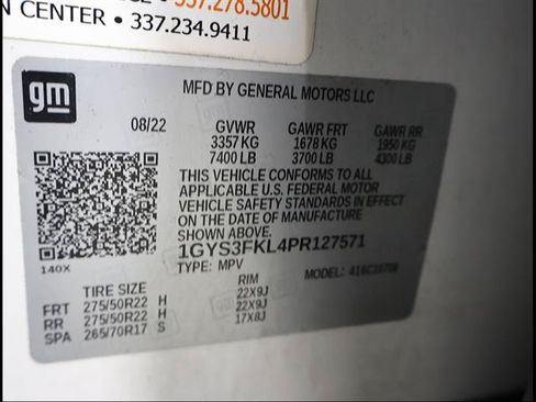 Used 2023 Cadillac Escalade Sport w/ LPO, ONYX Package RWD image 13