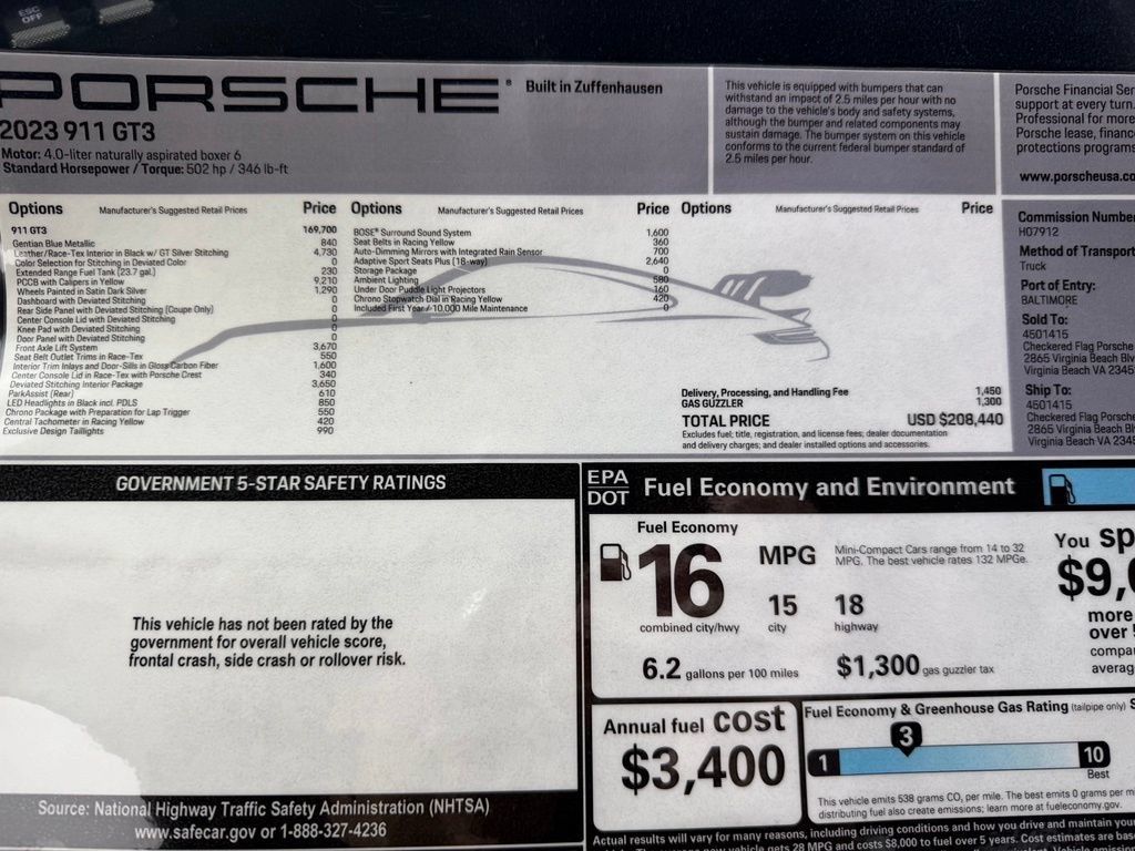 Used 2023 Porsche 911 GT3 RWD image 19
