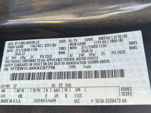 Used 2019 Ford F150 Lariat RWD image 34