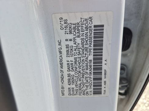 Certified 2019 Honda Accord LX image 21
