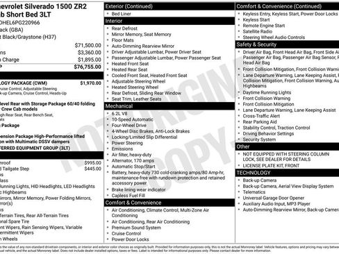 Used 2023 Chevrolet Silverado 1500 ZR2 w/ Technology Package image 46