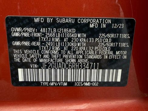 Used 2024 Subaru Crosstrek 2.0i Premium image 16