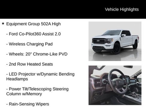 Used 2023 Ford F150 Lariat w/ Equipment Group 502A High image 11