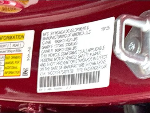 New 2025 Honda Accord SE image 26