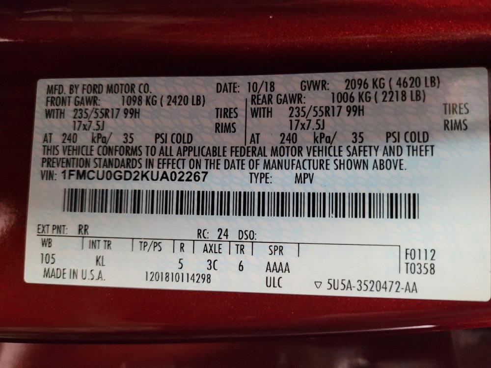 Used 2019 Ford Escape SE FWD image 33