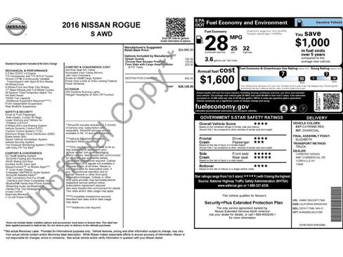 Used 2016 Nissan Rogue S AWD/4WD image 2