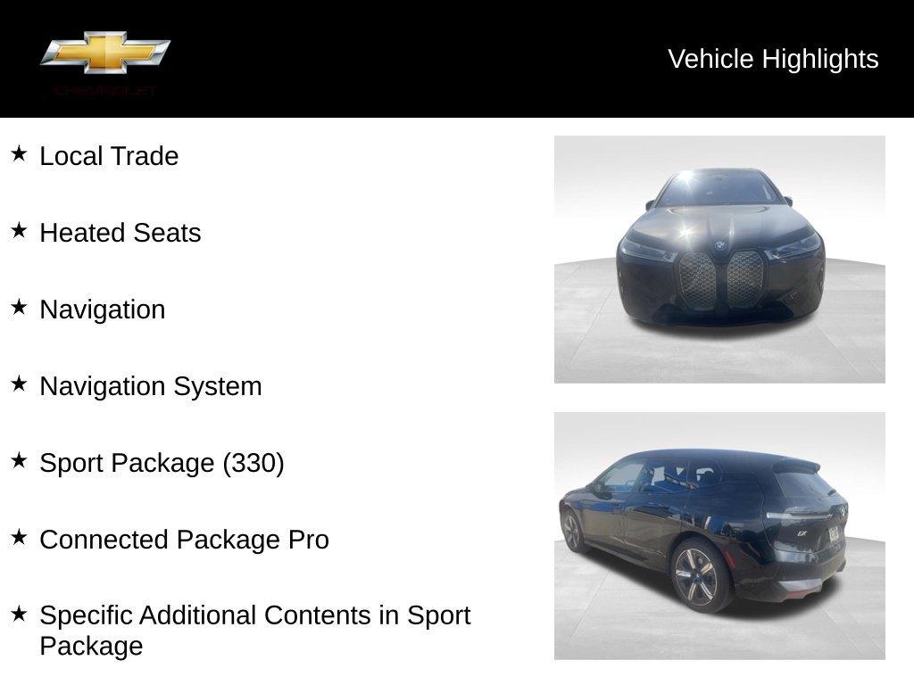 Used 2024 BMW iX xDrive50 w/ Sport Package AWD/4WD image 18
