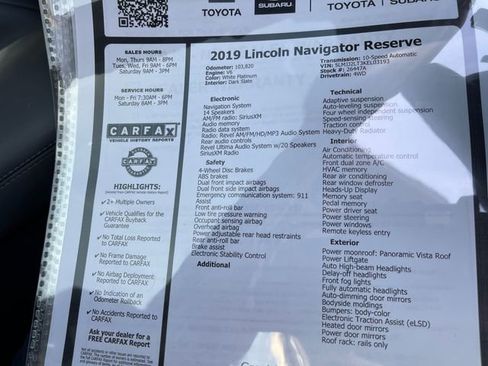 Used 2019 Lincoln Navigator Reserve AWD/4WD image 27