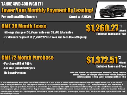 New 2026 Chevrolet Tahoe Z71 w/ Z71 Off-Road Package image 2