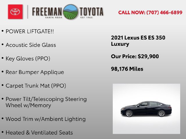 Used 2021 Lexus ES 350 w/ Accessory Package 2 FWD image 11