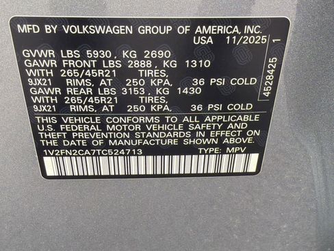 New 2026 Volkswagen Atlas SEL Premium R-Line AWD/4WD image 19