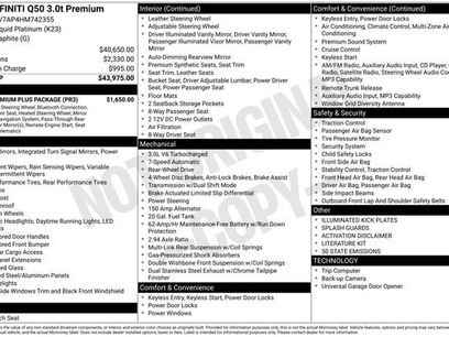 Used 2017 INFINITI Q50 3.0t Premium w/ 3.0T Premium Plus Package