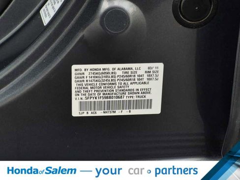 Used 2011 Honda Ridgeline RTL image 21