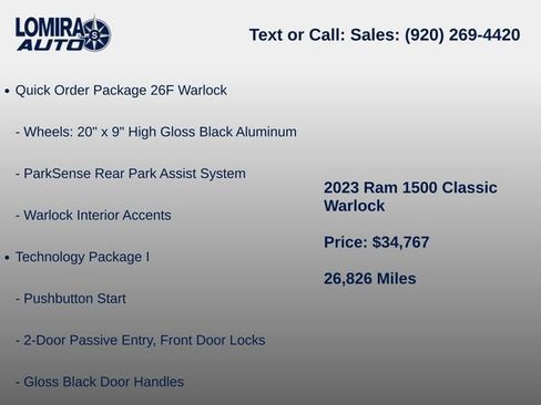 Used 2023 RAM 1500 Warlock AWD/4WD image 7