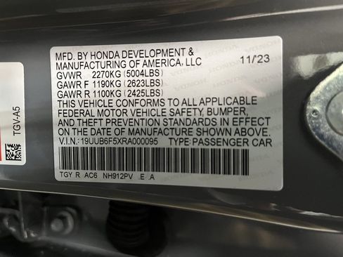 Certified 2024 Acura TLX SH-AWD w/ A-SPEC Pkg image 24