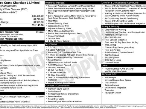 Used 2025 Jeep Grand Cherokee L Limited w/ Trailer Tow Package image 37