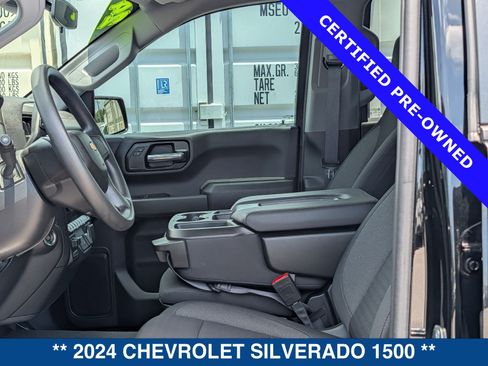 Used 2024 Chevrolet Silverado 1500 Custom w/ Turbomax Blackout Package AWD/4WD image 22