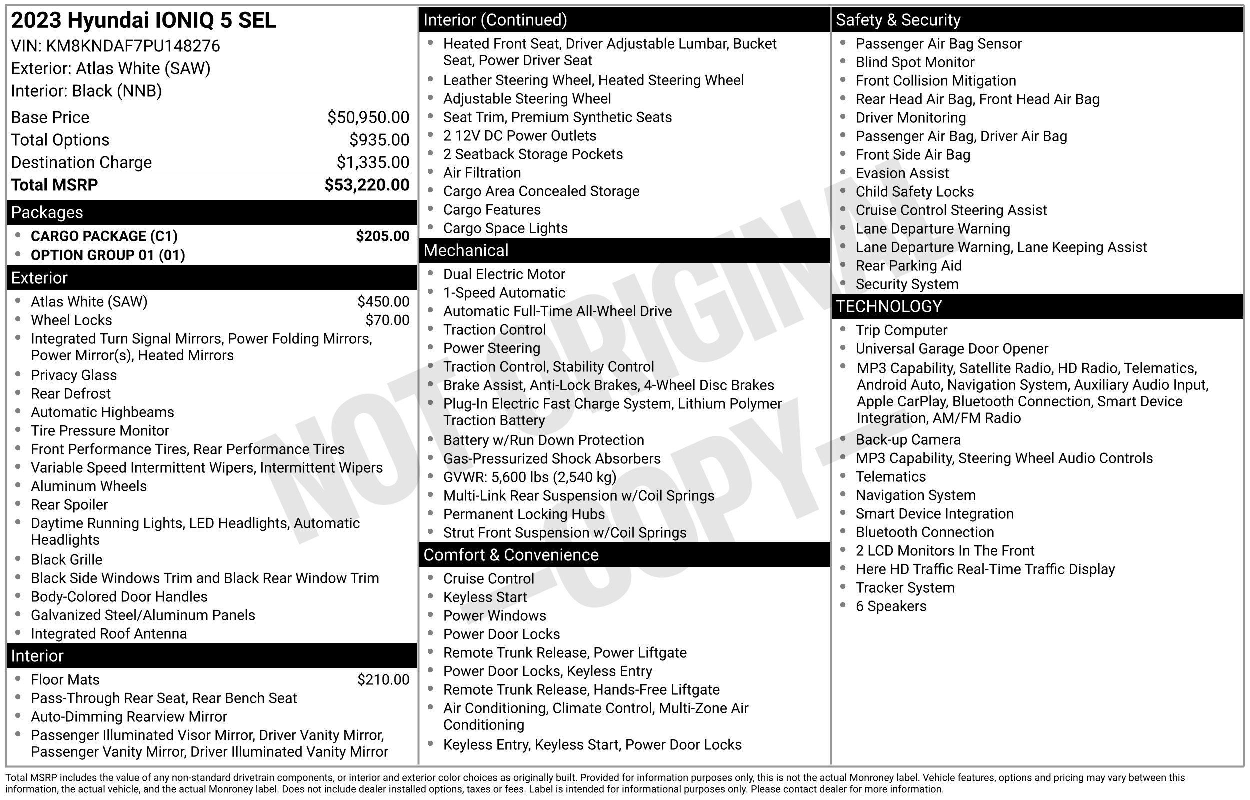 Used 2023 Hyundai Ioniq 5 SEL w/ Cargo Package AWD/4WD image 2
