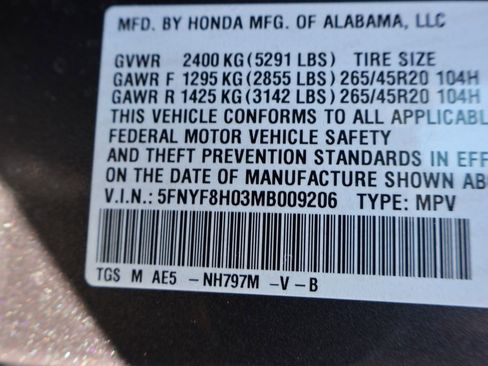 Certified 2021 Honda Passport Elite image 36