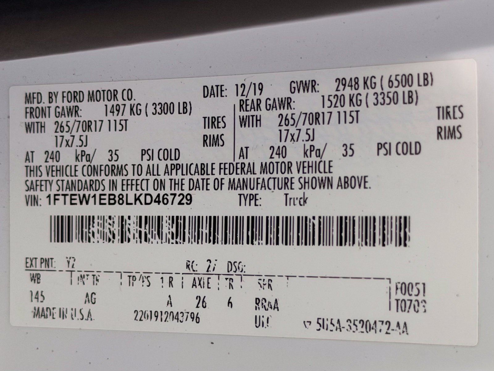 Used 2020 Ford F150 XL AWD/4WD image 41