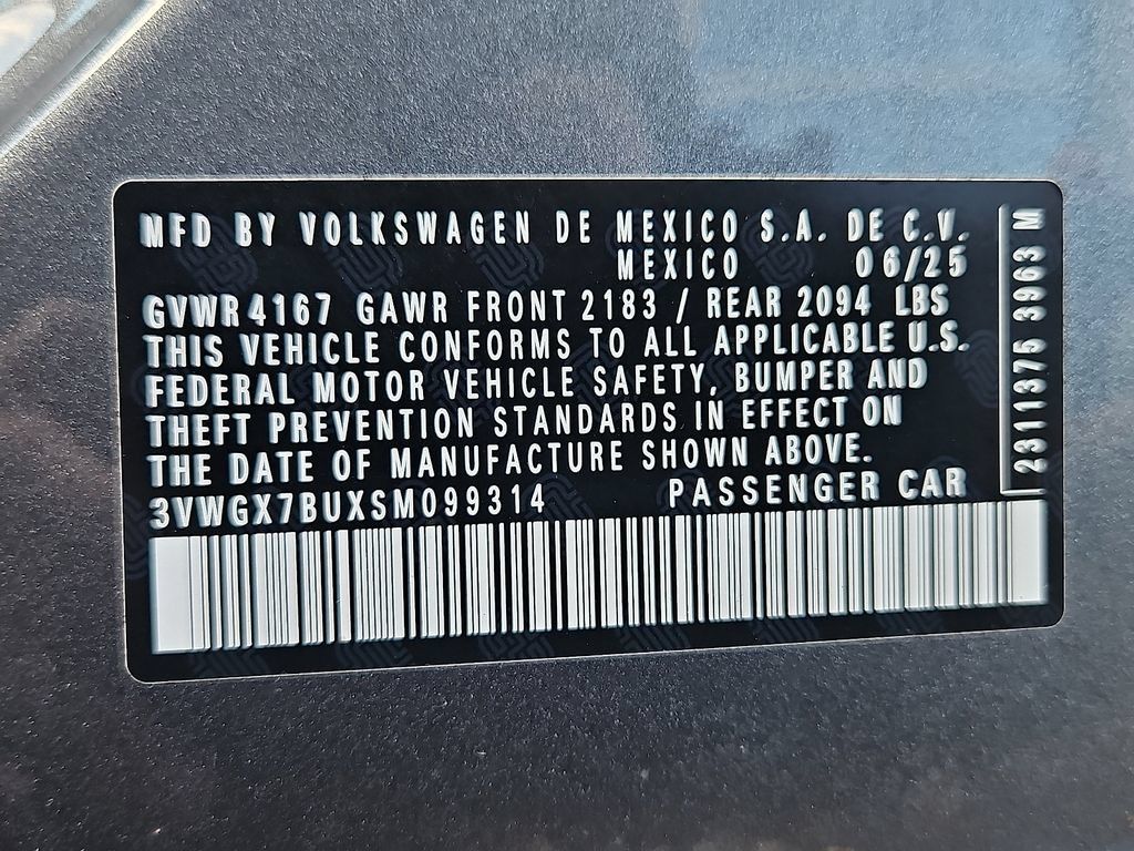 Certified 2025 Volkswagen Jetta SEL FWD image 29