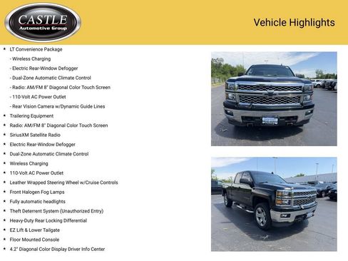Used 2015 Chevrolet Silverado 1500 LT w/ LT Convenience Package AWD/4WD image 4