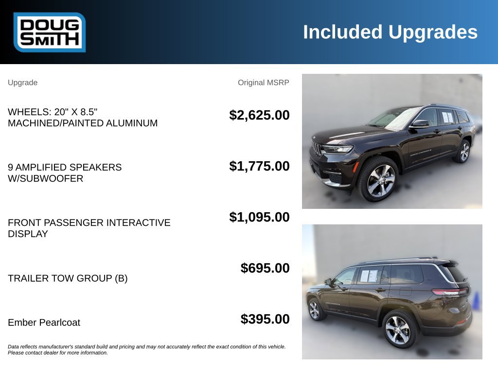 Used 2023 Jeep Grand Cherokee L Limited w/ Trailer Tow Group (B) AWD/4WD image 11