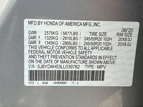 Used 2020 Acura MDX SH-AWD w/ Technology Package image 28