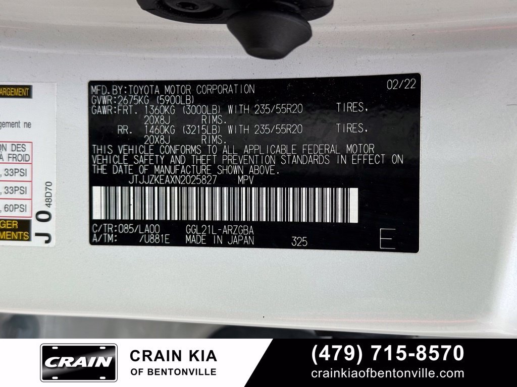 Used 2022 Lexus RX 350L Luxury w/ Accessory Package (Z1) FWD image 30