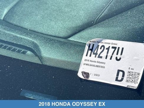 Certified 2018 Honda Odyssey EX image 31
