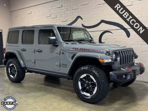 Used 2021 Jeep Wrangler Unlimited Rubicon w/ Uconnect 4C Nav & Sound Group image 1