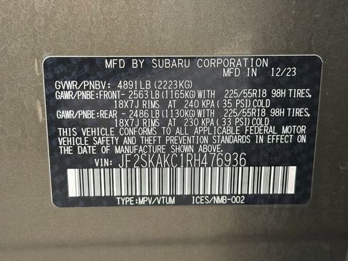 Used 2024 Subaru Forester Limited AWD/4WD image 56