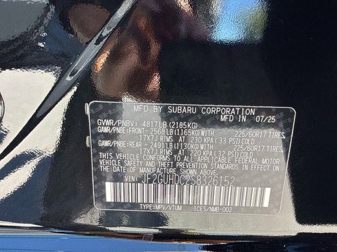 Certified 2025 Subaru Crosstrek 2.0i Premium AWD/4WD image 34