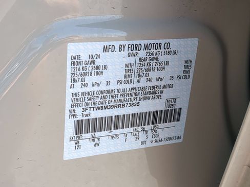 Used 2024 Ford Maverick Lariat w/ Black Appearance Package FWD image 34
