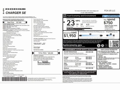 Used 2016 Dodge Charger SE image 2