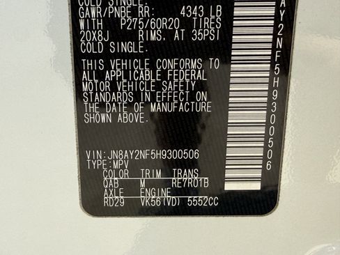 Used 2017 Nissan Armada Platinum w/ Captain Seat Package image 37