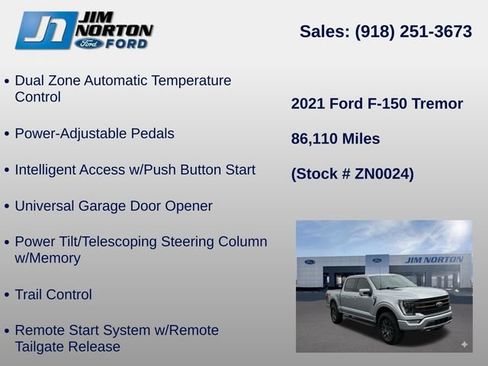 Used 2021 Ford F150 Tremor w/ Equipment Group 402A High AWD/4WD image 41