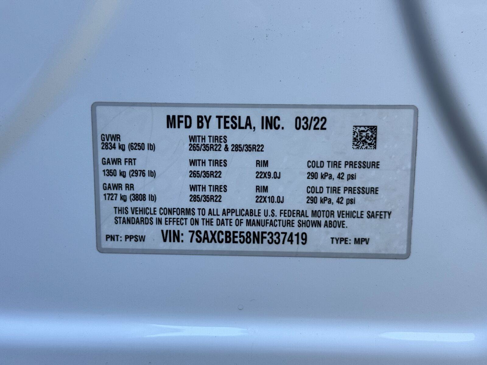 Used 2022 Tesla Model X AWD/4WD image 50